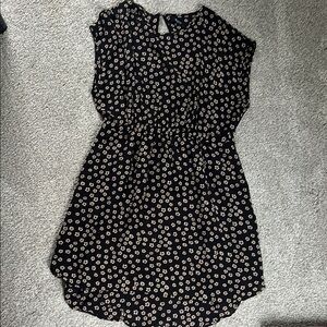 Madewell Black Floral Dress